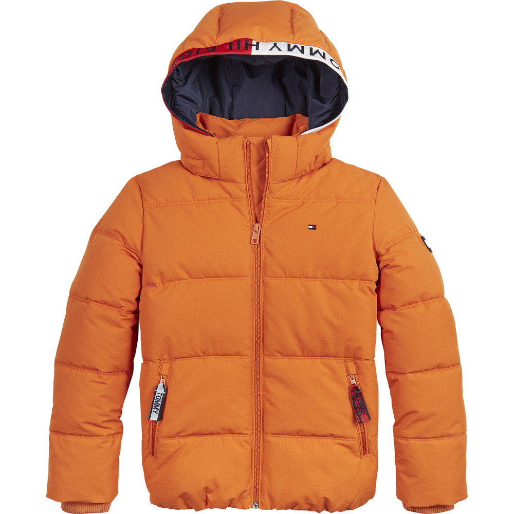 Orange tommy hilfiger coat new arrivals